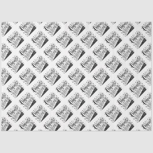 Mousseline Félicitations Papier Tissu (Recto)