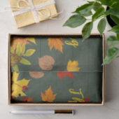 Mousseline Feuillage bon thanksgiving Sur Papier En Bois (Cadeau)