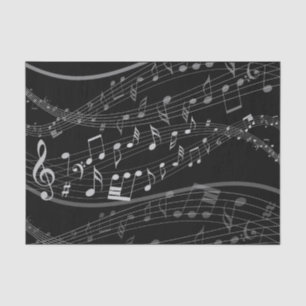Mousseline Feuille de notes musicales Papier de musique
