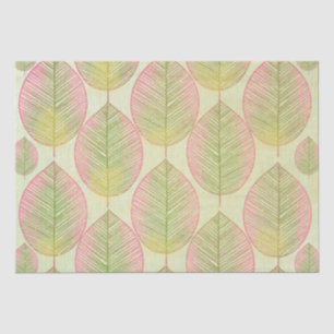 Mousseline Feuille plate en papier de tissus série 3 - feuill