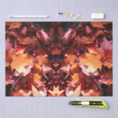 Mousseline Feuilles d'automne du plancher forestier Papier de (Artisanat)