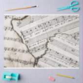 Mousseline feuillet notes musique papier (Artisanat)