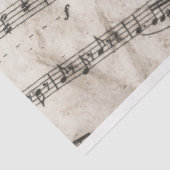 Mousseline feuillet notes musique papier (Détail)