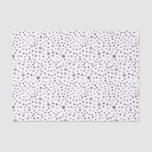 Mousseline Fig Confetti Aquarelle points Papier Tissu (Recto)