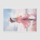 Mousseline Fille à la plage 3 papier découpage (Recto)