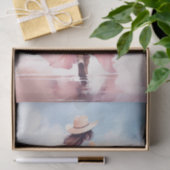 Mousseline Fille à la plage 3 papier découpage (Cadeau)