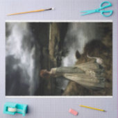 Mousseline Fille avec papier de tissu de découpage d'oie (Artisanat)