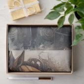 Mousseline Fille et cheval Steampunk 2 Découpage papier (Cadeau)