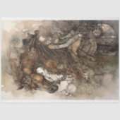 Mousseline Fille et cheval Steampunk 4 Découpage papier (Recto)