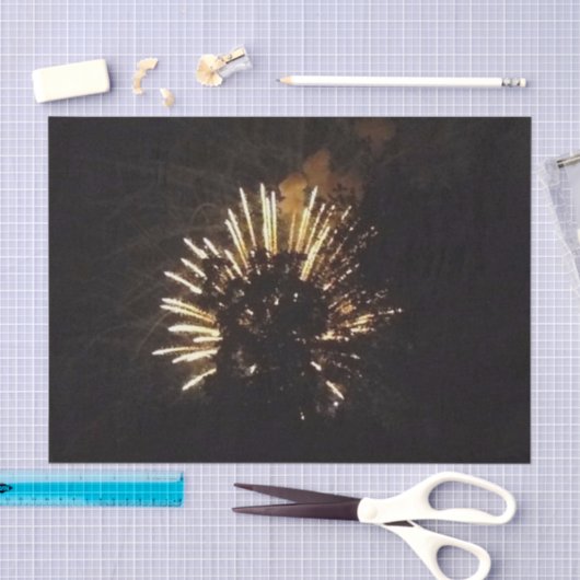 Mousseline Fireworks 10 papier de tissu (Artisanat)
