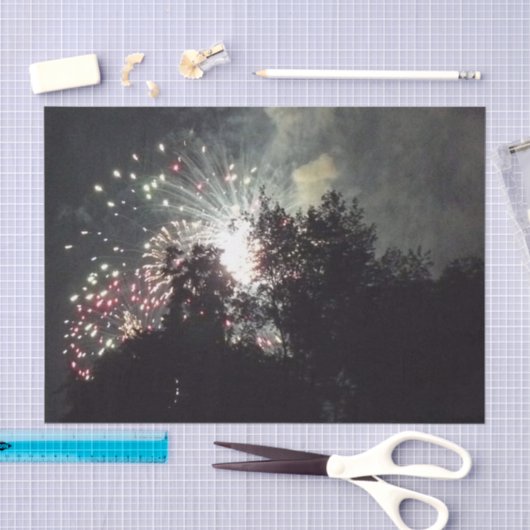 Mousseline Fireworks 18 papier de tissu (Artisanat)