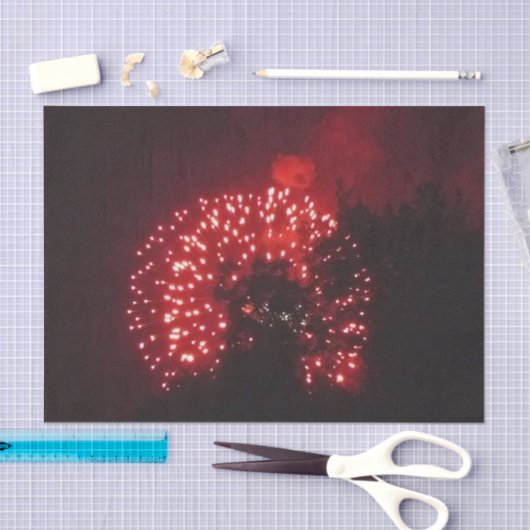 Mousseline Fireworks 7 papier de tissu (Artisanat)