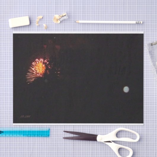 Mousseline Fireworks 8 papier tissu (Artisanat)