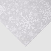 Mousseline Flammes de neige en papier Tissu de Noël (Détail)