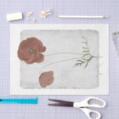 Mousseline Fleur 35 Papier Tissu De Découpage De Pavot (Artisanat)