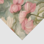 Mousseline Fleurs Et Papier Papier Tissu (Détail)