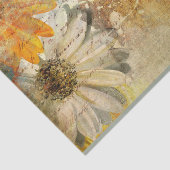 Mousseline Fleurs vintages - Papier Tissu (Détail)