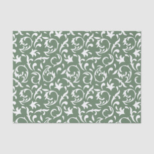 Mousseline Flore décorative en papier de tissus blanc
