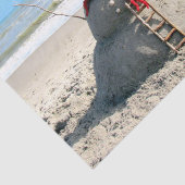 Mousseline Floride Snowman - Sculpture de sable - Papier de t (Détail)