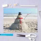 Mousseline Floride Snowman - Sculpture de sable - Papier de t (Artisanat)
