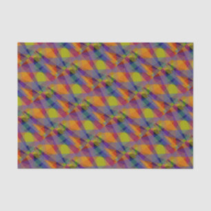 Mousseline Foncé Géométrique - Papier Tissu