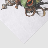 Mousseline Froggie Frog Steampunk, papier de papier de fond d (Détail)