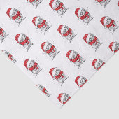 Mousseline Fun Santa hat Penquin Tissu Papier (Détail)