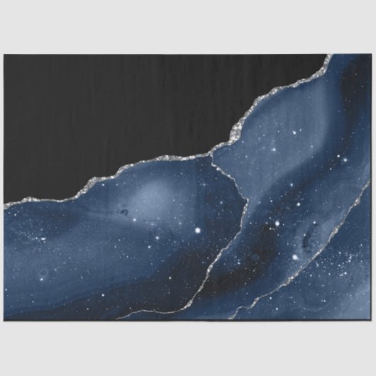 Mousseline Galaxy Agate Series Design 21 Tissu Papier (Recto)