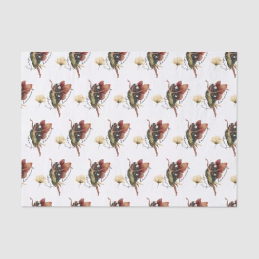 Mousseline Garder le papier tissu fée de la danse (Recto)