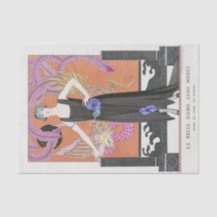 Mousseline George Barbier, Papier Tissu Art Déco