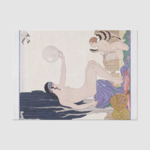 Mousseline George Barbier, Papier Tissu Art Déco