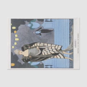 Mousseline George Barbier, Papier Tissu Art Déco