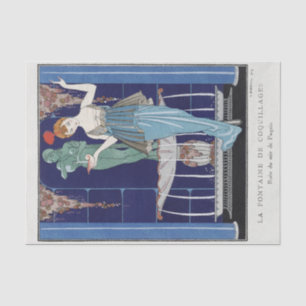 Mousseline George Barbier, Papier Tissu Art Déco