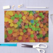 Mousseline Gomdrops Colorés Bonbons Papier Tissu (Artisanat)