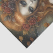 Mousseline Goth Automne Papier de découpage fée (Détail)