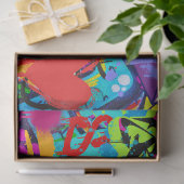 Mousseline Graffiti Mur Urban Vibrant Découpage Papier (Cadeau)