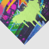 Mousseline Graffiti Mur Urban Vibrant Découpage Papier (Détail)