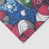 Mousseline Graffiti Urbain 24-1 Découpage Papier Tissu (Détail)