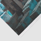 Mousseline Graffiti Urbain 25 Découpage Tissu Papier (Détail)