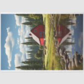 Mousseline Grange au printemps 1 papier découpage (Recto)