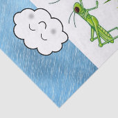 Mousseline Grasshopper en papier tissu Grass Sun Bumblebee (Détail)