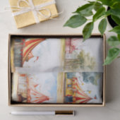 Mousseline Gros Collage de tentes de cirque 1 papier décolpag (Cadeau)