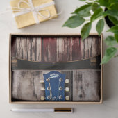 Mousseline Guitare patriotique 3 Découpage papier (Cadeau)