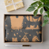 Mousseline Halloween gothique Découpage éphémère papier de ti (Cadeau)