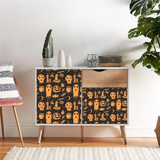 Mousseline Halloween gothique Découpage éphémère papier de ti