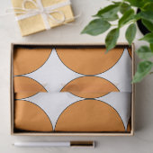 MOUSSELINE HALLOWEEN ORANGE GRAND CERCLE TISSUE PAPIER (Cadeau)