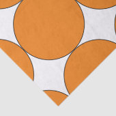 MOUSSELINE HALLOWEEN ORANGE GRAND CERCLE TISSUE PAPIER (Détail)