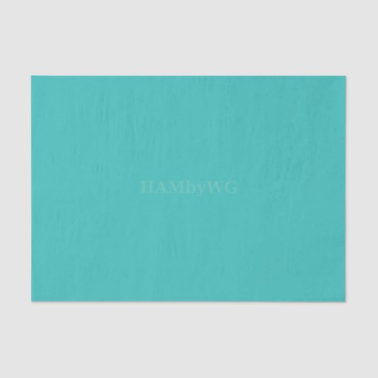 Mousseline HAMbyWG - Papier Tissu - Aqua (Recto)