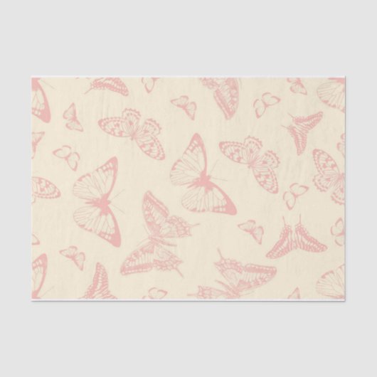 Mousseline HAPPY SEED BETTERFLY papier de tissus (Recto)