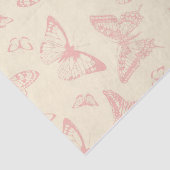Mousseline HAPPY SEED BETTERFLY papier de tissus (Détail)